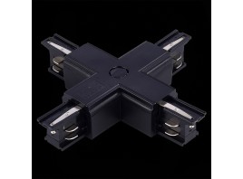 ST030.409.17 Х-оБразный токоподвод для трехфазного шинопровода ST-Luce Черный