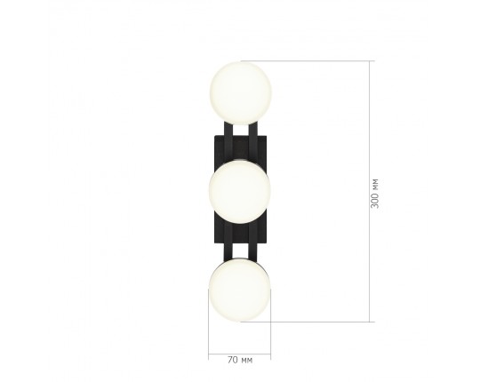 SL6610.401.03 Светильник настенный ST-Luce черный/белый LED 1*6W 4000K