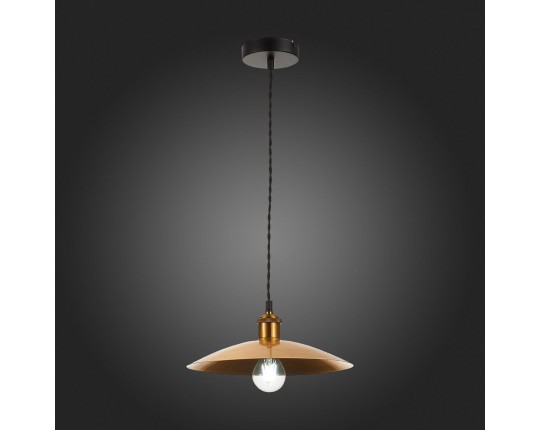 SL1017.203.01 Светильник подвесной ST-Luce Черный/Золотистый E27 1*60W