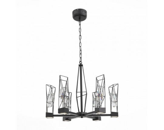 SL815.303.06 Люстра подвесная ST-Luce Серый графит/Серый графит, Прозрачный LED 6*8W 4000K