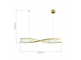 SL6205.313.01 Светильник подвесной ST-Luce Латунь/Прозрачный LED 1*21W 4000K