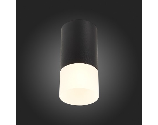 ST100.412.01 Светильник потолочный Черный GU10 1*50W IP20 D64xH131 220V Без ламп