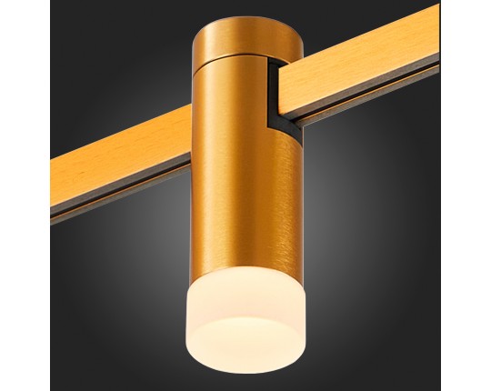 ST812.206.03 Магнитный трековый светильник FARM Золотистый LED 1*3W 3000K 93Lm Ra90 120 IP20 D29xH90