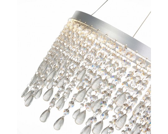 SL6201.103.24 Люстра подвесная ST-Luce Серебристый/Прозрачный LED 1*24W 3000K/4000K/6000K