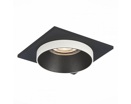 ST206.418.01 Св-к встр. Черный GU10 1*50W  L92xW92xH38 220V Без ламп