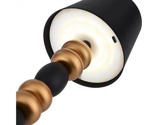 SL1011.414.01 Прикроватная лампа ST-Luce Черный, Золотистый/Черный LED 1*3W 3000-6000K