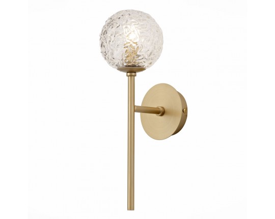 SL1152.201.01 Светильник настенный ST-Luce Золотистый/Прозрачный G9 LED 1*5W