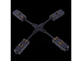 ST015.422.20 X- оБразный коннектор Skyline 220 ST-Luce Черный