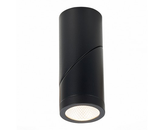 ST650.432.10 Светильник потолочный Черный LED 1*10W 3000K 800Lm Ra>90 38° IP44 D62xH151 165-265V