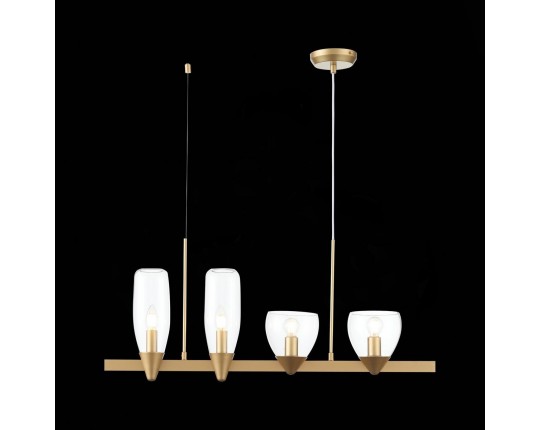 SL1119.203.04 Светильник подвесной ST-Luce Золотистый/Прозрачный E14 4*40W