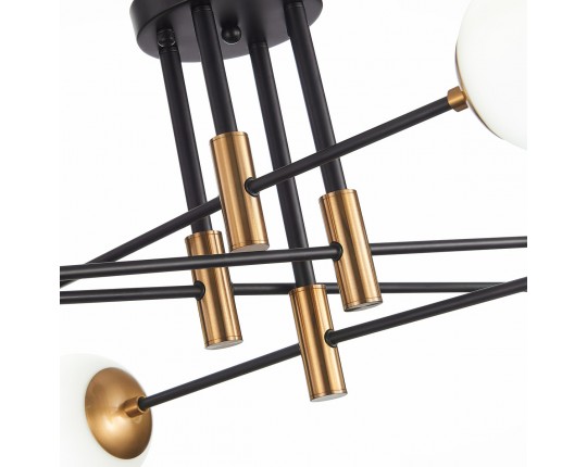 SL1203.402.08 Люстра потолочная ST-Luce Бронза,Черный/Белый E27 8*40W