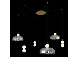 SL6112.202.42 Светильник подвесной ST-Luce Золотистый/Молочно-Белый,Прозрачно-Дымчатый LED 1*42W