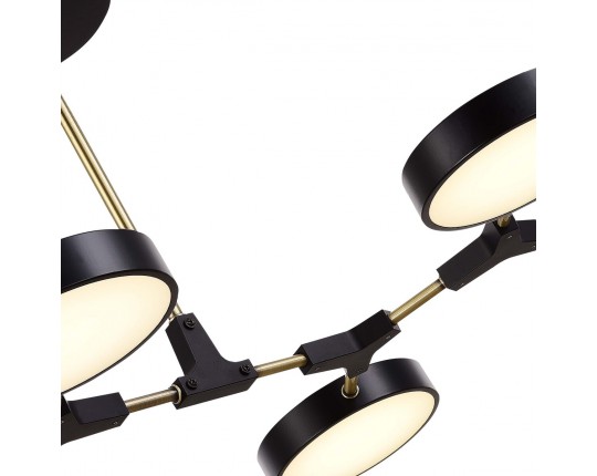 SLE6004-402-06 Светильник потолочный Черный, Латунь/Черный LED 6*10W