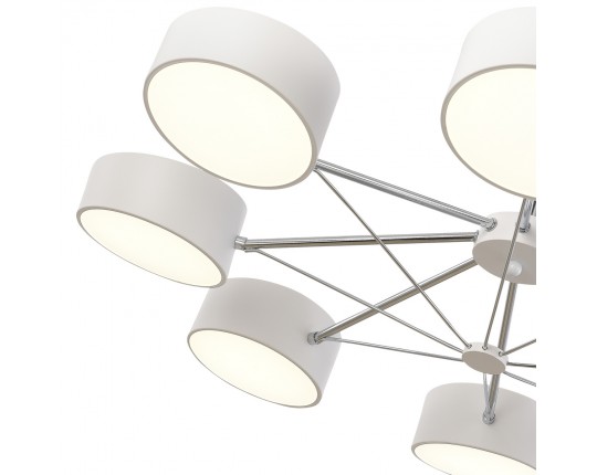 SLE6005-502-08 Светильник потолочный Белый, Хром/Белый LED 8*10W