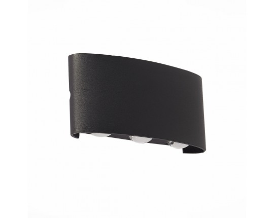 SL089.401.06 Светильник уличный настенный ST-Luce Черный кварцевый LED 6*1W 4000K