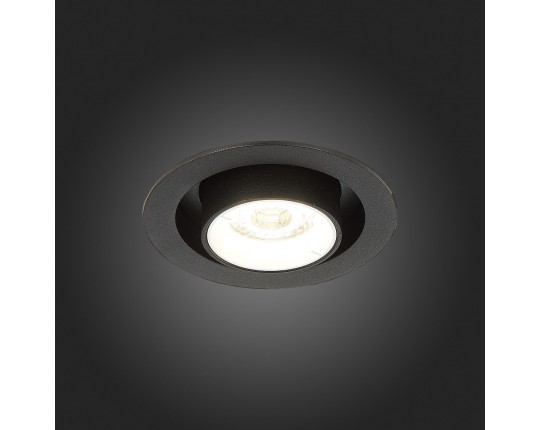 ST702.438.12 Св-к встр. Черный LED 1*12W 3000K 900Lm Ra80 24° IP20 D90xH92 180-240V