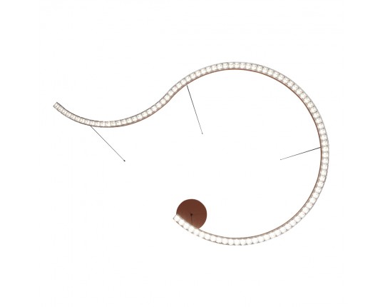 SL1018.603.01 Светильник подвесной ST-Luce терракотовый/прозрачный LED 1*65W 4000K