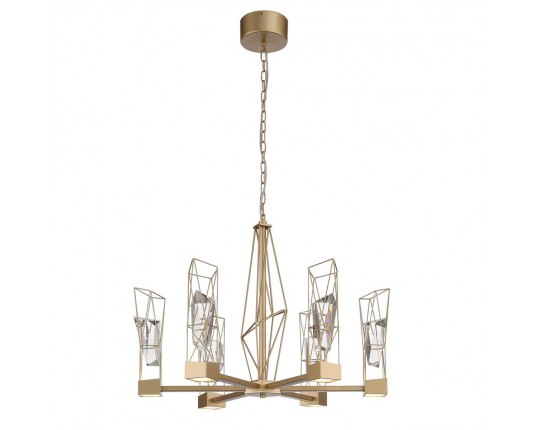 SL815.203.06 Люстра подвесная ST-Luce Матовое золото/Матовое золото, Прозрачный LED 6*8W 4000K