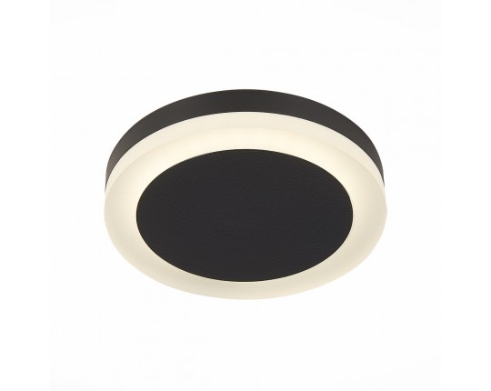 ST104.442.06 Светильник встраиваемый Черный LED 1*6W 4000K 468Lm Ra>80 120° IP20 D110xH20 170-240V