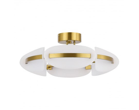 SL1304.302.45 Светильник потолочный ST-Luce латунь/белый LED 1*45W 3000K