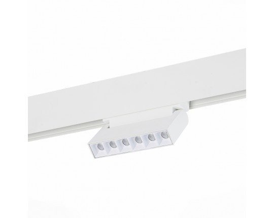 ST364.536.06 Магнитный трековый светильник белый LED 1*6W 3000K 532Lm Ra>80 36° IP20 L120xW22xH108 4