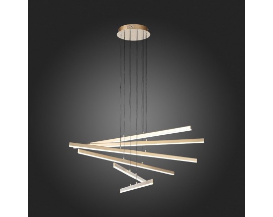 SL394.223.06 Светильник подвесной ST-Luce Матовое золото/Белый LED 6*16,6W 4000K