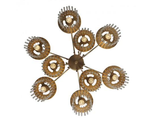 SL6145.303.09 Светильник подвесной ST-Luce латунь/прозрачный E14 9*40W