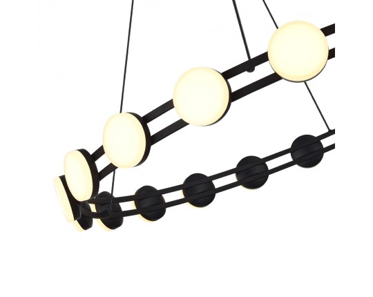 SL6610.403.20 Светильник подвесной ST-Luce черный/белый LED 1*40W 4000K