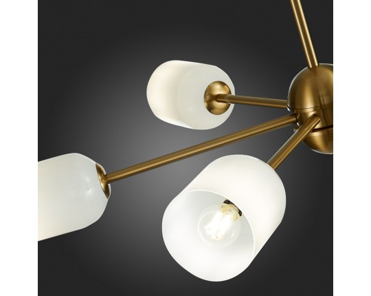 SL1180.202.06 Люстра потолочная ST-Luce Золотистый/Белый E14 6*40W