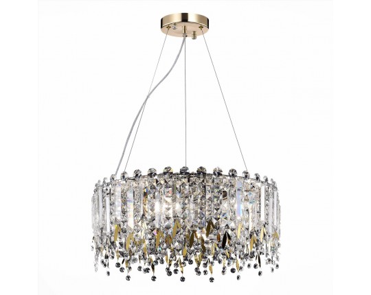 SL1655.203.06 Люстра подвесная ST-Luce Золотистый/Прозрачный E14 6*40W