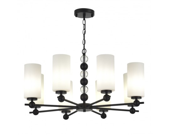 SL2003.403.08 Светильник подвесной ST-Luce черный/белый E27 8*40W