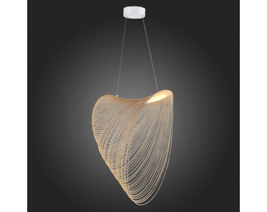 SL6900.503.32 Светильник подвесной ST-Luce Белый/Древесный LED 1*32W 4000K