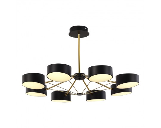 SLE6005-402-08 Светильник потолочный Черный, Золотистый/Черный LED 8*10W