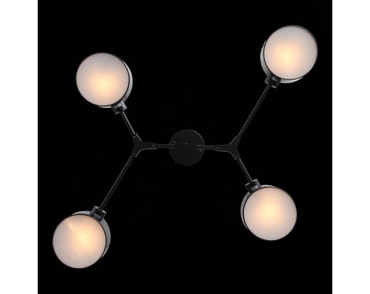 SLE183402-04 Светильник потолочный Черный/Черный E14 4*60W