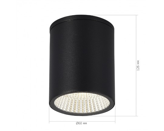 SL9514.412.01 Светильник уличный потолочный ST-Luce черный/белый LED 1*12W 3000K/4000K/6500K