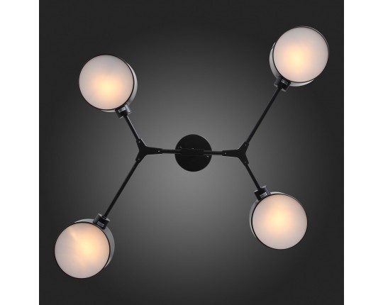 SLE183402-04 Светильник потолочный Черный/Черный E14 4*60W