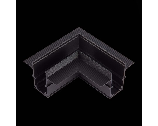 ST007.429.00 Угол-соединитель для встраиваемого магнитного шинопровода под ГКЛ 9м ST-Luce Черный