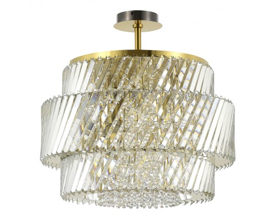 SL6138.313.12 Светильник потолочный ST-Luce латунь/прозрачный E14 12*40W