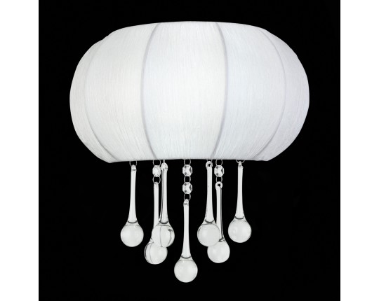 SL350.051.02 Бра ST-Luce Хром/Белый, Прозрачный E14 2*40W