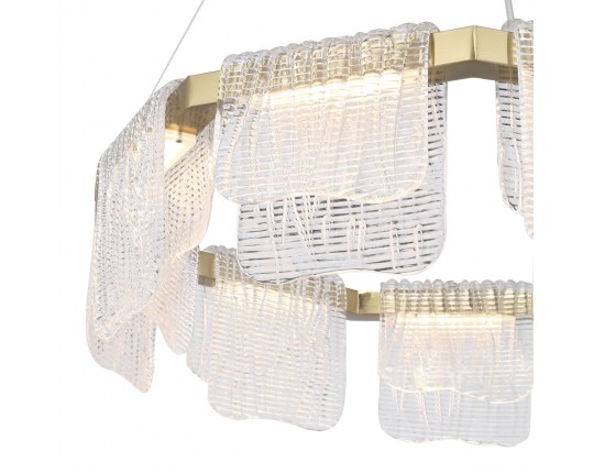 SL6021.203.54 Светильник подвесной ST-Luce золотистый/прозрачный LED 1*54W 3000K