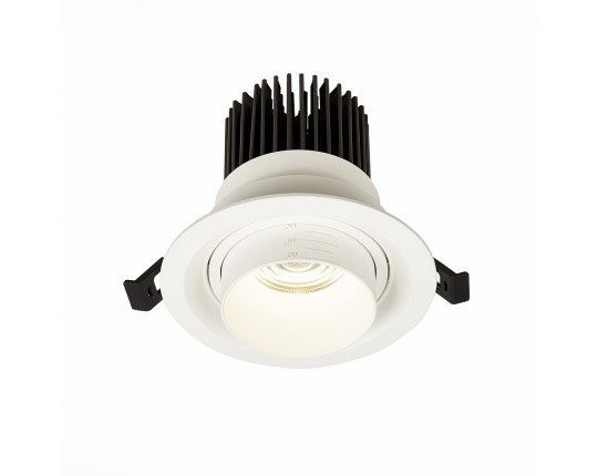 ST701.548.12 Св-к встр. Zoom Белый LED 1*12W 4000K 960Lm Ra90 15°-60° IP20 D115xH95 170-240V