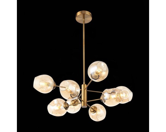 SL1500.203.08 Светильник подвесной ST-Luce Золотистый/Янтарный E14 8*40W