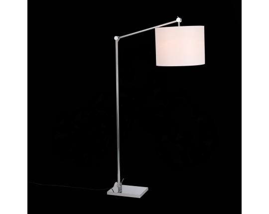 SL460.105.01 Торшер ST-Luce Хром/Белый E27 1*60W (из 2-х коробок)