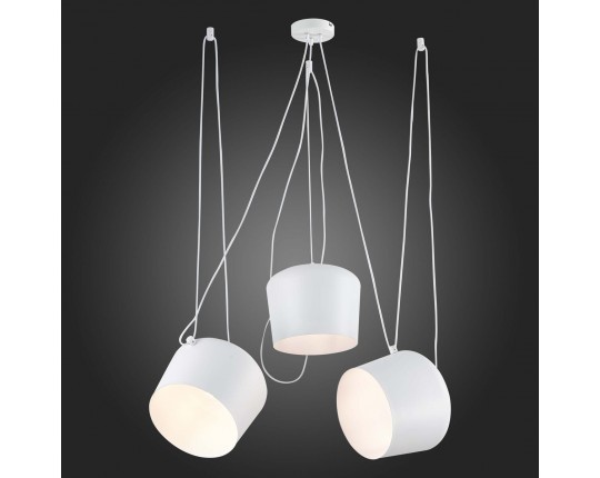 SLE120653-03 Светильник подвесной Белый/Белый E27 3*40W