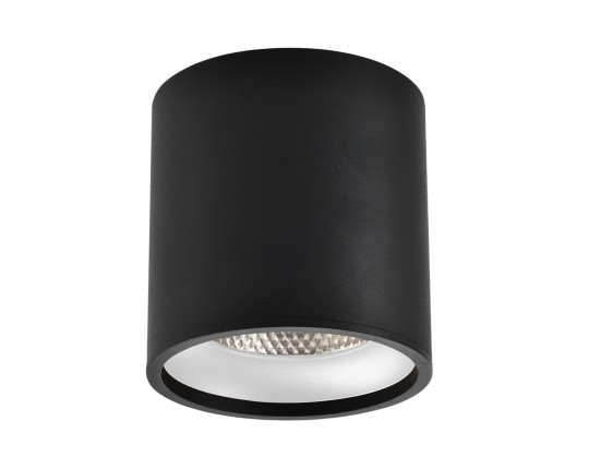 ST165.442.12 Светильник потолочный Черный LED 1*12W 4000K 840Lm Ra>90 36° IP44 D80xH85 85-265V