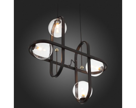 SL1201.403.04 Светильник подвесной ST-Luce Черный/Прозрачный G9 4*5W