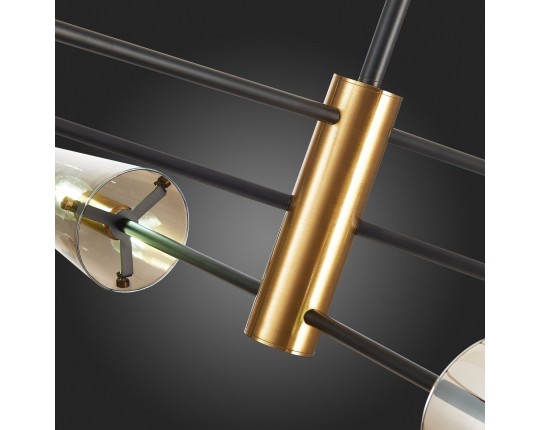 SL1209.302.06 Светильник потолочный ST-Luce Бронза,Черный/Дымчатый E14 6*40W