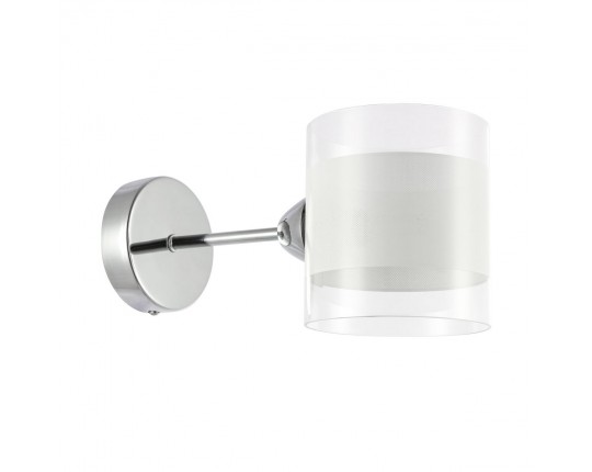 SLE102801-01 Светильник настенный Хром/Прозрачный, Белый E14 1*40W