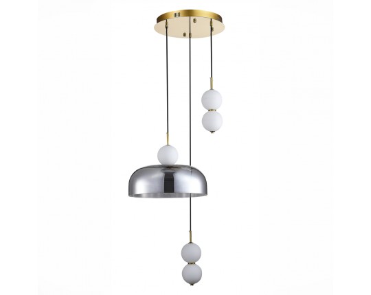SL6112.203.21 Светильник подвесной ST-Luce Золотистый/Молочно-Белый,Прозрачно-Дымчатый LED 1*21W