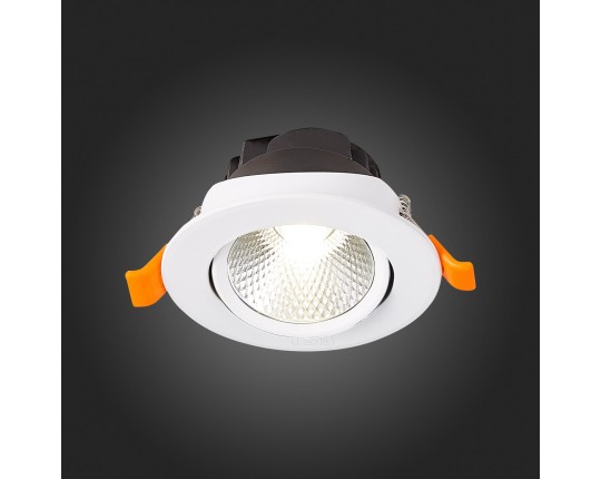 ST211.548.06.24 Св-к встр. Белый LED 1*6W 4000K 480Lm Ra80 24° IP20 D86xH50 220-240V